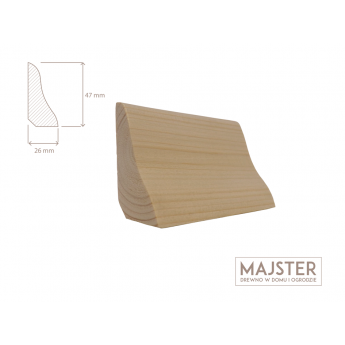 listwa przypodłogowa świerkowa