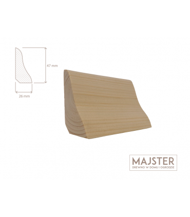 listwa przypodłogowa świerkowa