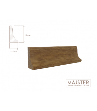 listwa  przypodłogowa dębowa 2